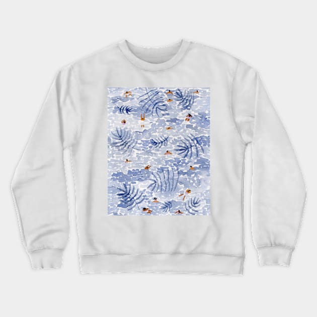 Palm float Crewneck Sweatshirt by HeloBirdie